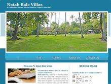 Tablet Screenshot of natahbalevillas.com